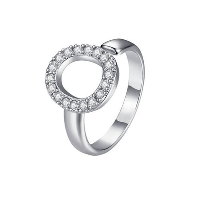 Adjustable Initial Ring "Twinkle"