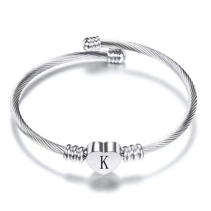 Initial Bracelet "Heart"