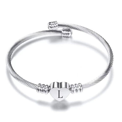 Initial Bracelet "Heart"