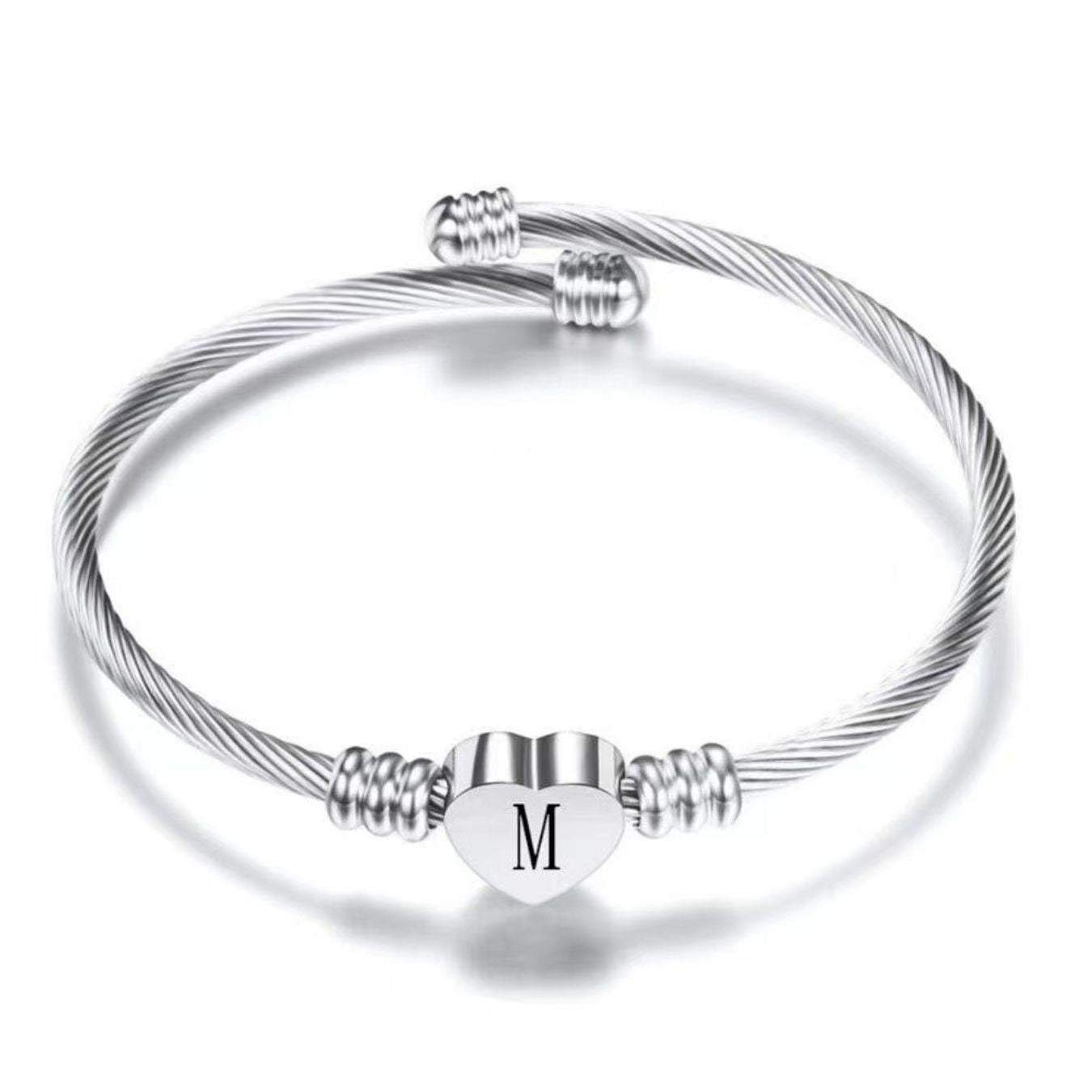 Initial Bracelet "Heart"