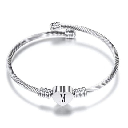 Initial Bracelet "Heart"