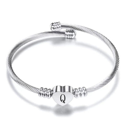 Initial Bracelet "Heart"