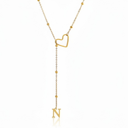 Initial Necklace "In Love"
