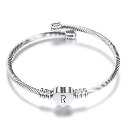 Initial Bracelet "Heart"