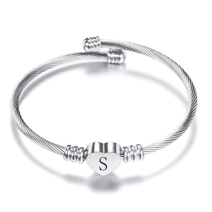 Initial Bracelet "Heart"