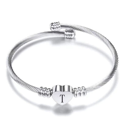 Initial Bracelet "Heart"