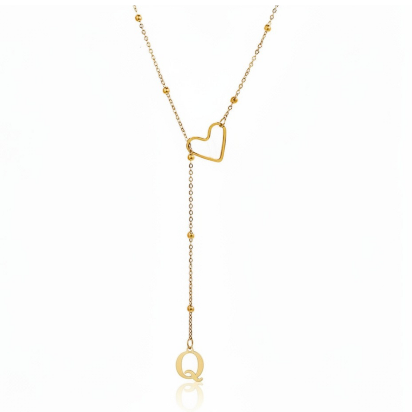 Initial Necklace "In Love"