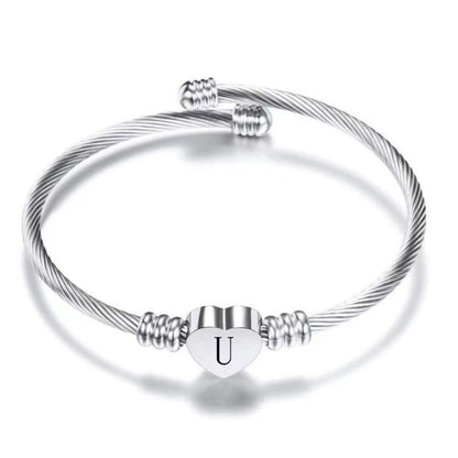 Initial Bracelet "Heart"