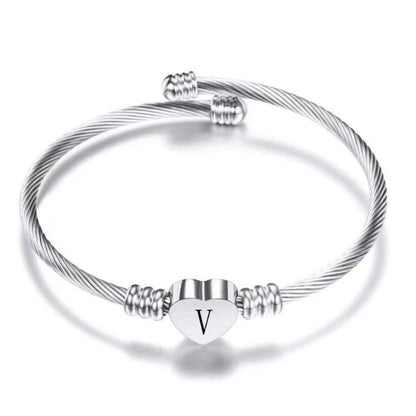 Initial Bracelet "Heart"