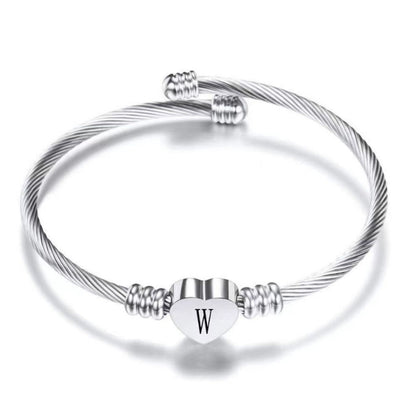 Initial Bracelet "Heart"