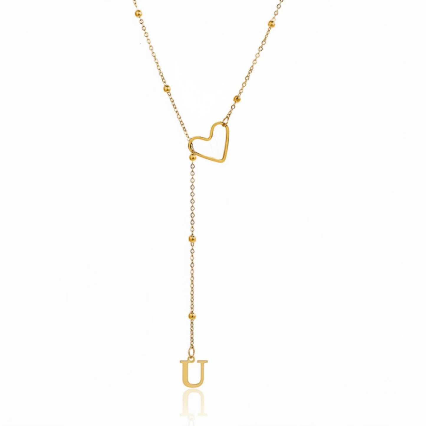 Initial Necklace "In Love"