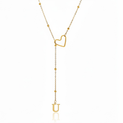 Initial Necklace "In Love"