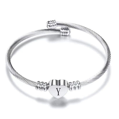 Initial Bracelet "Heart"