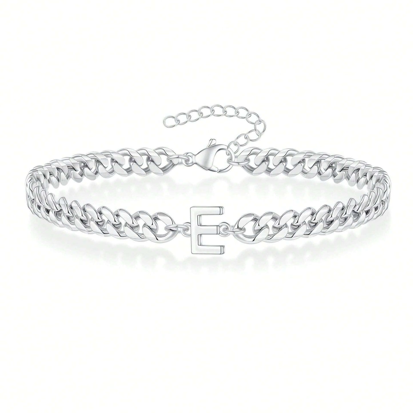 Initial Bracelet "Curb Letter"