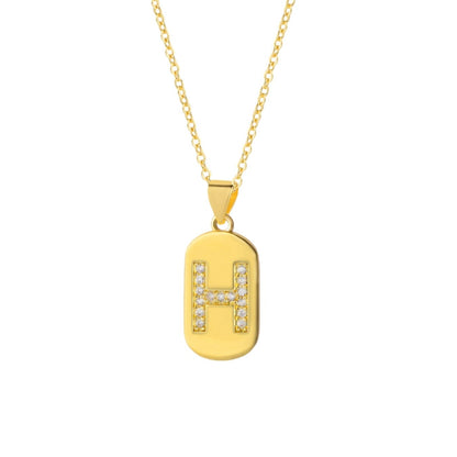 Initial Necklace "Glow Sparkle"