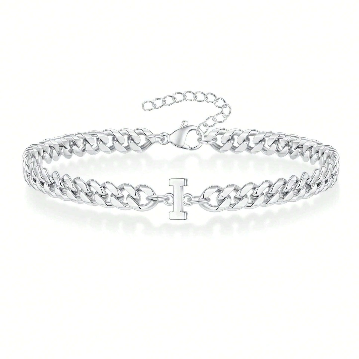 Initial Bracelet "Curb Letter"