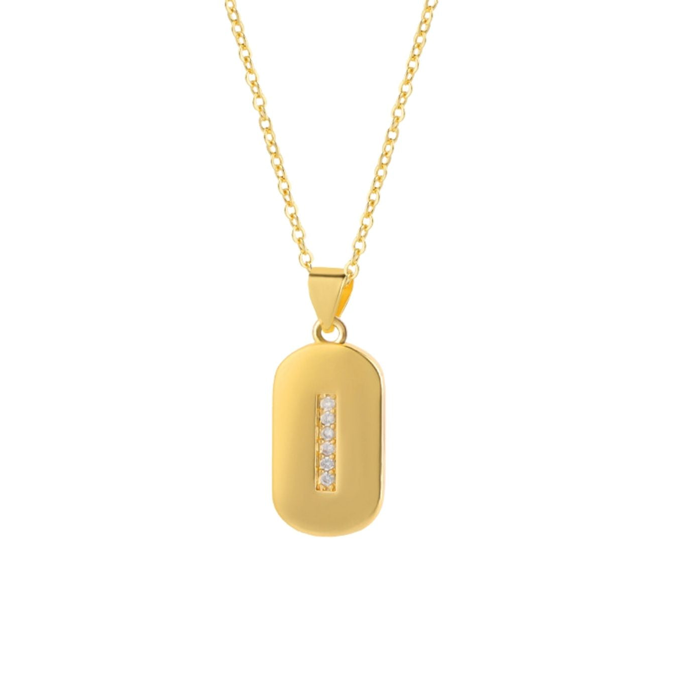 Initial Necklace "Glow Sparkle"