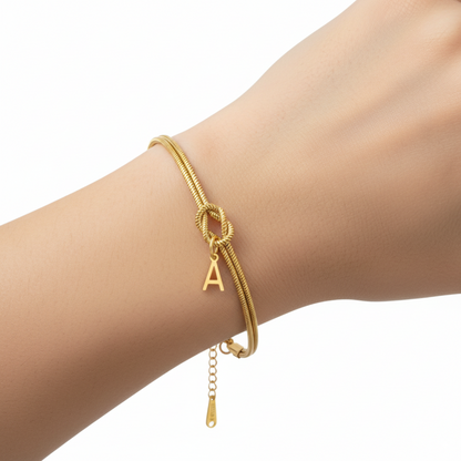 Initial Bracelet "Knot"