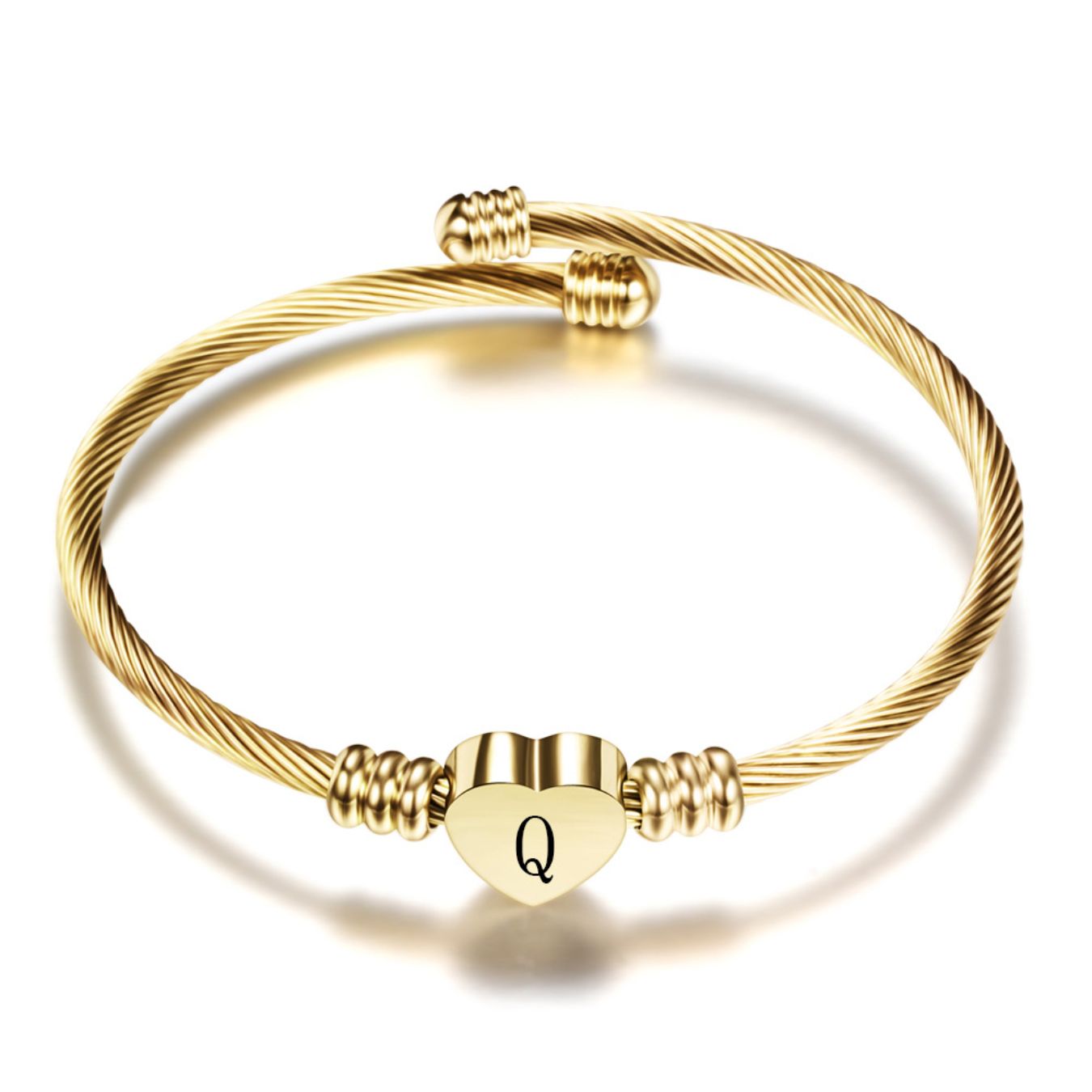 Initial Bracelet "Heart"