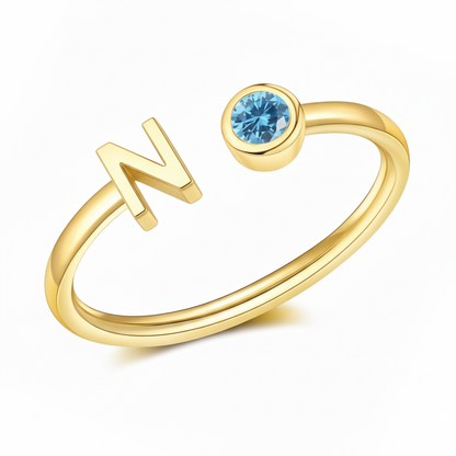 Adjustable Initial Ring "Essence"