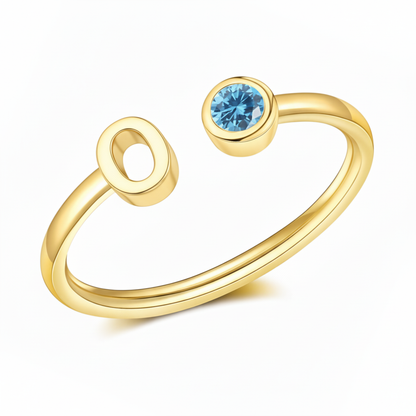 Adjustable Initial Ring "Essence"