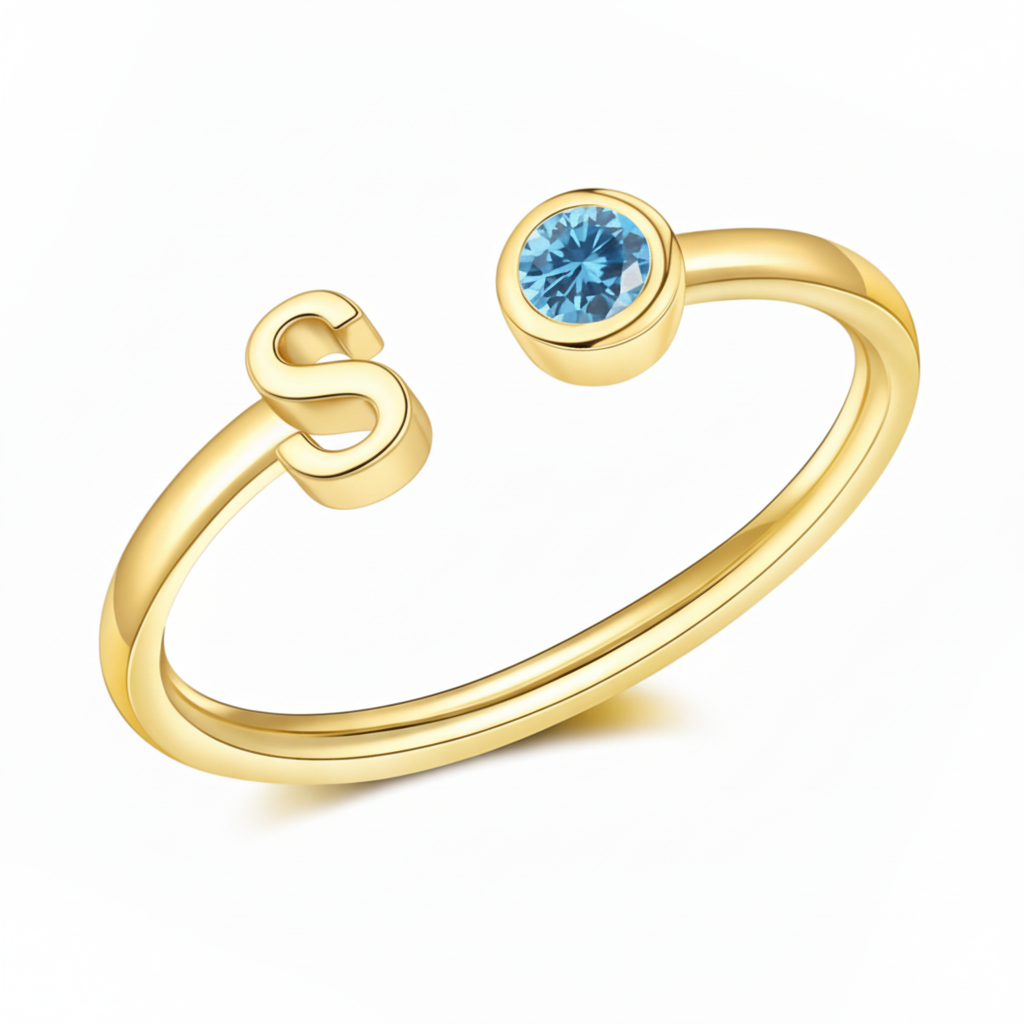 Adjustable Initial Ring "Essence"