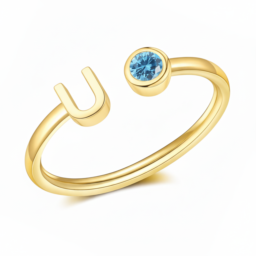 Adjustable Initial Ring "Essence"