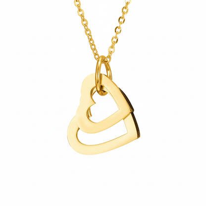 Name Necklace "Nested Hearts"