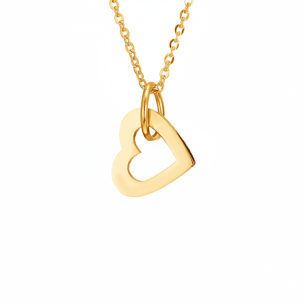 Name Necklace "Nested Hearts"