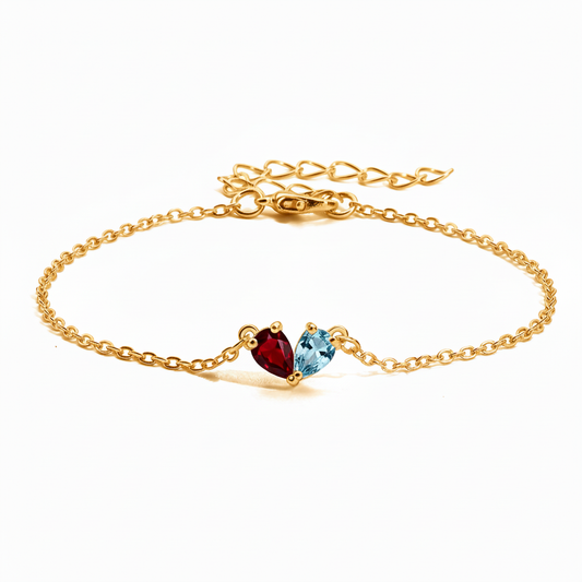 Bracelet "Twin Hearts"