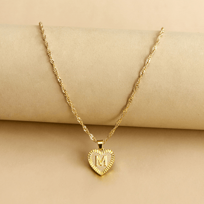 RICCARDI - COLLIER "Golden Love Initial" - Riccardi