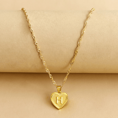 RICCARDI - COLLIER "Golden Love Initial" - Riccardi