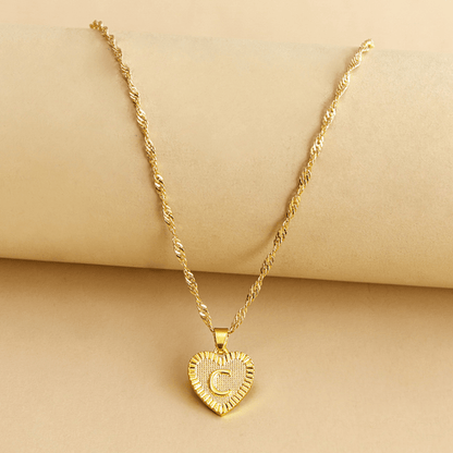 RICCARDI - COLLIER "Golden Love Initial" - Riccardi