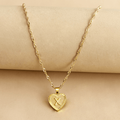 RICCARDI - COLLIER "Golden Love Initial" - Riccardi