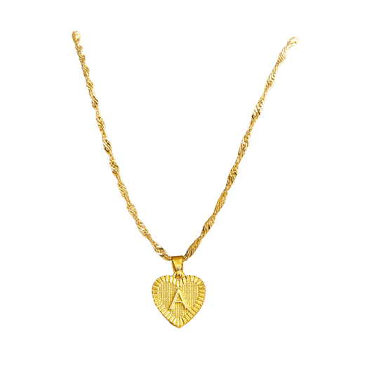 RICCARDI - COLLIER "Golden Love Initial" - Riccardi