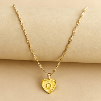 RICCARDI - COLLIER "Golden Love Initial" - Riccardi