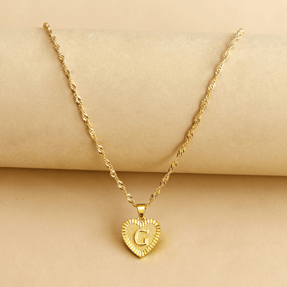 RICCARDI - COLLIER "Golden Love Initial" - Riccardi