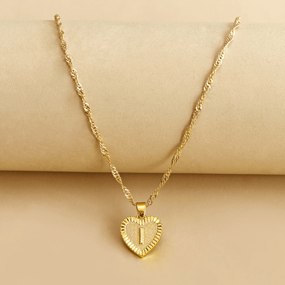 RICCARDI - COLLIER "Golden Love Initial" - Riccardi
