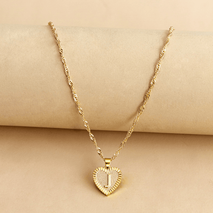 RICCARDI - COLLIER "Golden Love Initial" - Riccardi