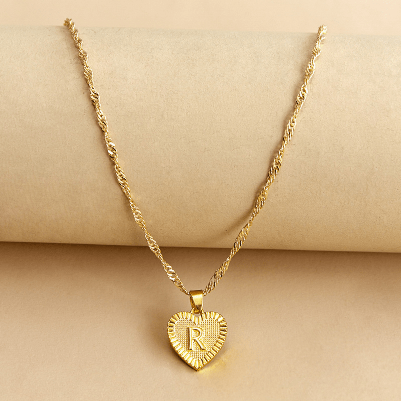 RICCARDI - COLLIER "Golden Love Initial" - Riccardi