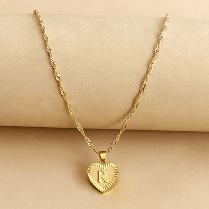 RICCARDI - COLLIER "Golden Love Initial" - Riccardi