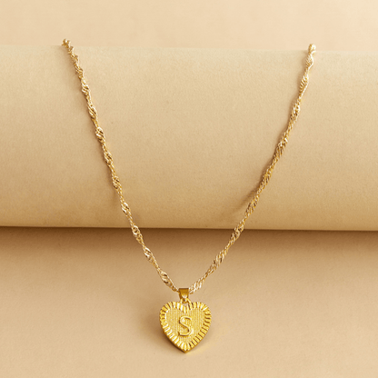 RICCARDI - COLLIER "Golden Love Initial" - Riccardi