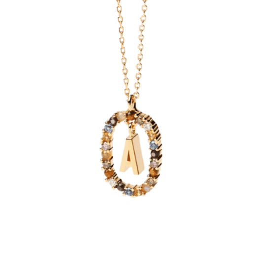 RICCARDI - COLLIER "Rainbow Shine Initial" - Riccardi