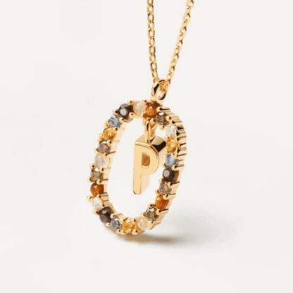 RICCARDI - COLLIER "Rainbow Shine Initial" - Riccardi