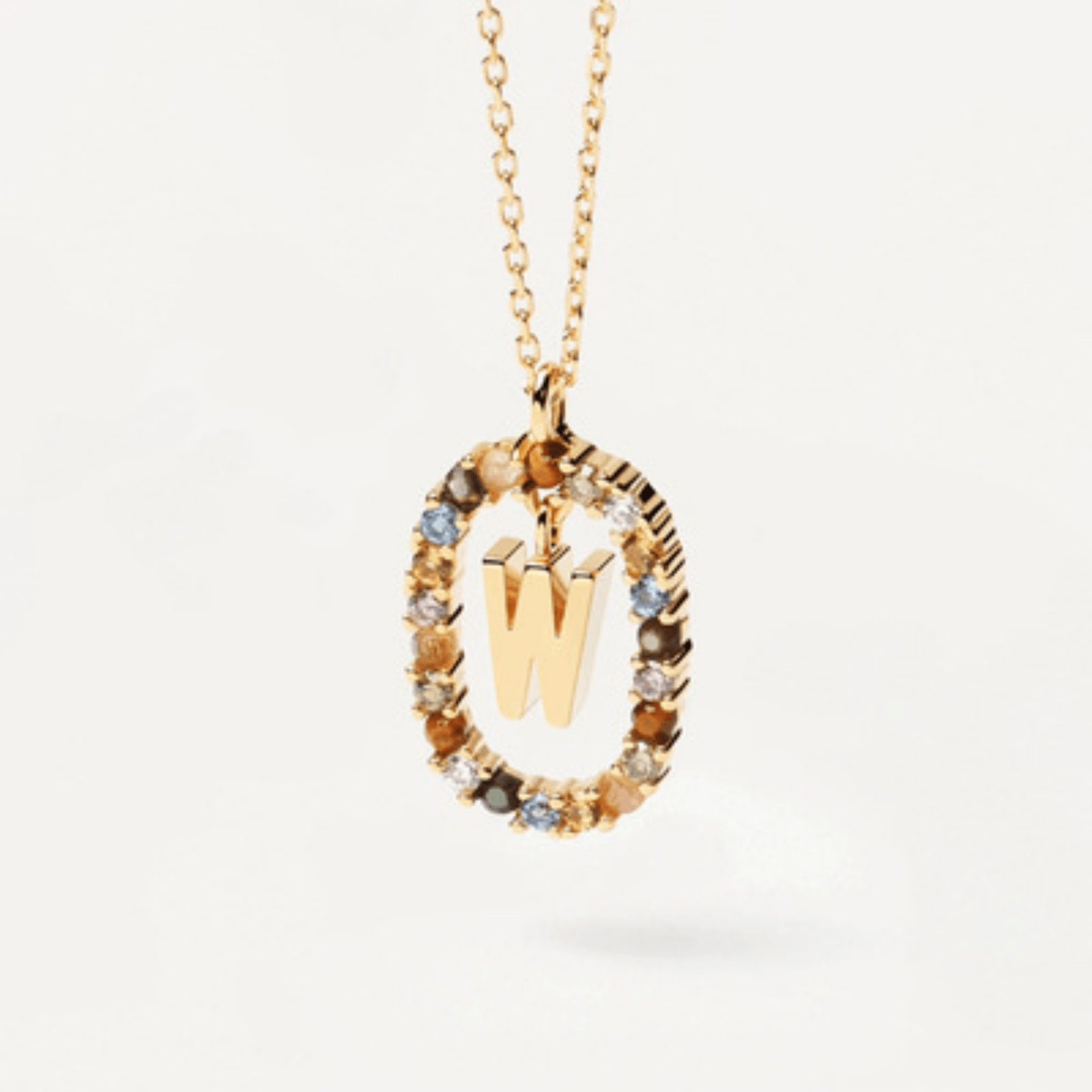 RICCARDI - COLLIER "Rainbow Shine Initial" - Riccardi