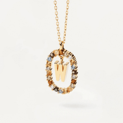 RICCARDI - COLLIER "Rainbow Shine Initial" - Riccardi