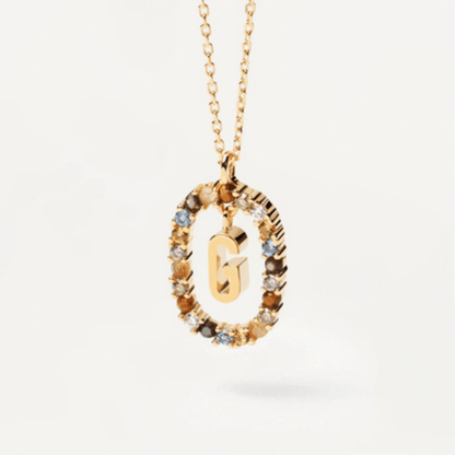 RICCARDI - COLLIER "Rainbow Shine Initial" - Riccardi