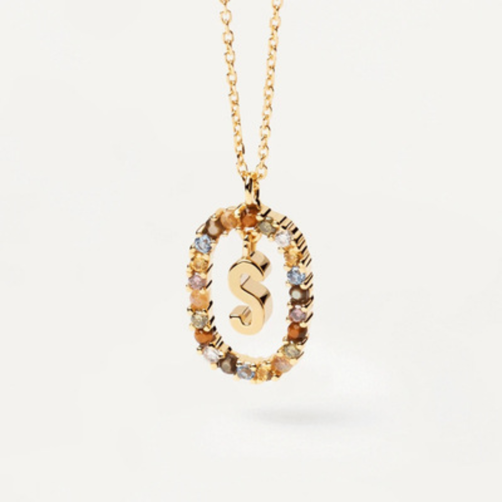 RICCARDI - COLLIER "Rainbow Shine Initial" - Riccardi