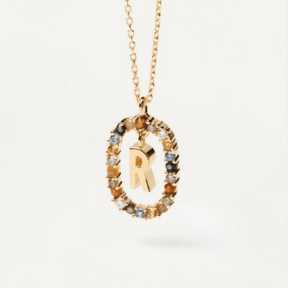 RICCARDI - COLLIER "Rainbow Shine Initial" - Riccardi