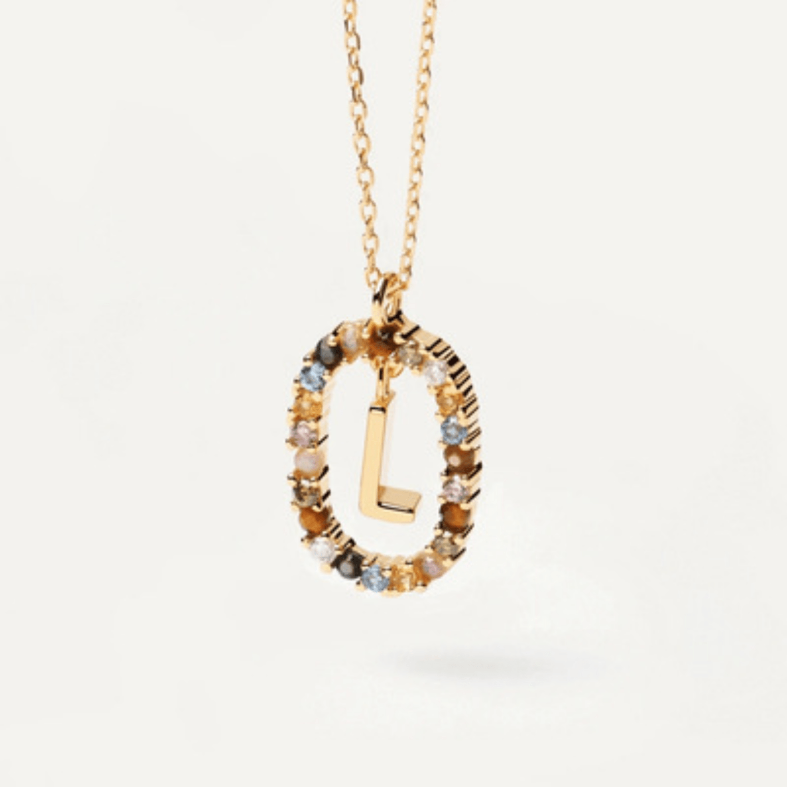 RICCARDI - COLLIER "Rainbow Shine Initial" - Riccardi